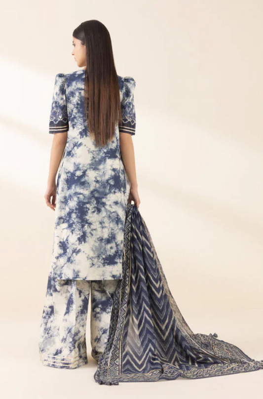 Sapphire - 3PC Lawn Digital Printed Suit - UPD041